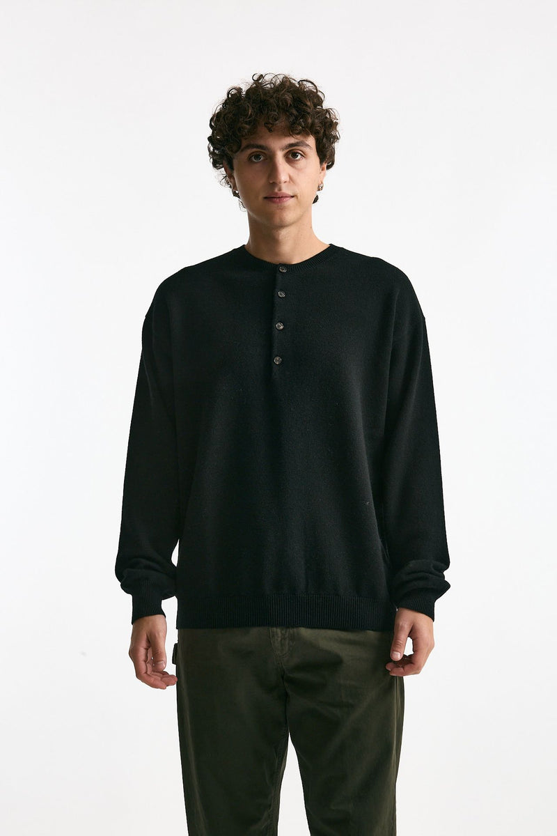 Maglia in lana cashmere e seta nero men Covert - 2