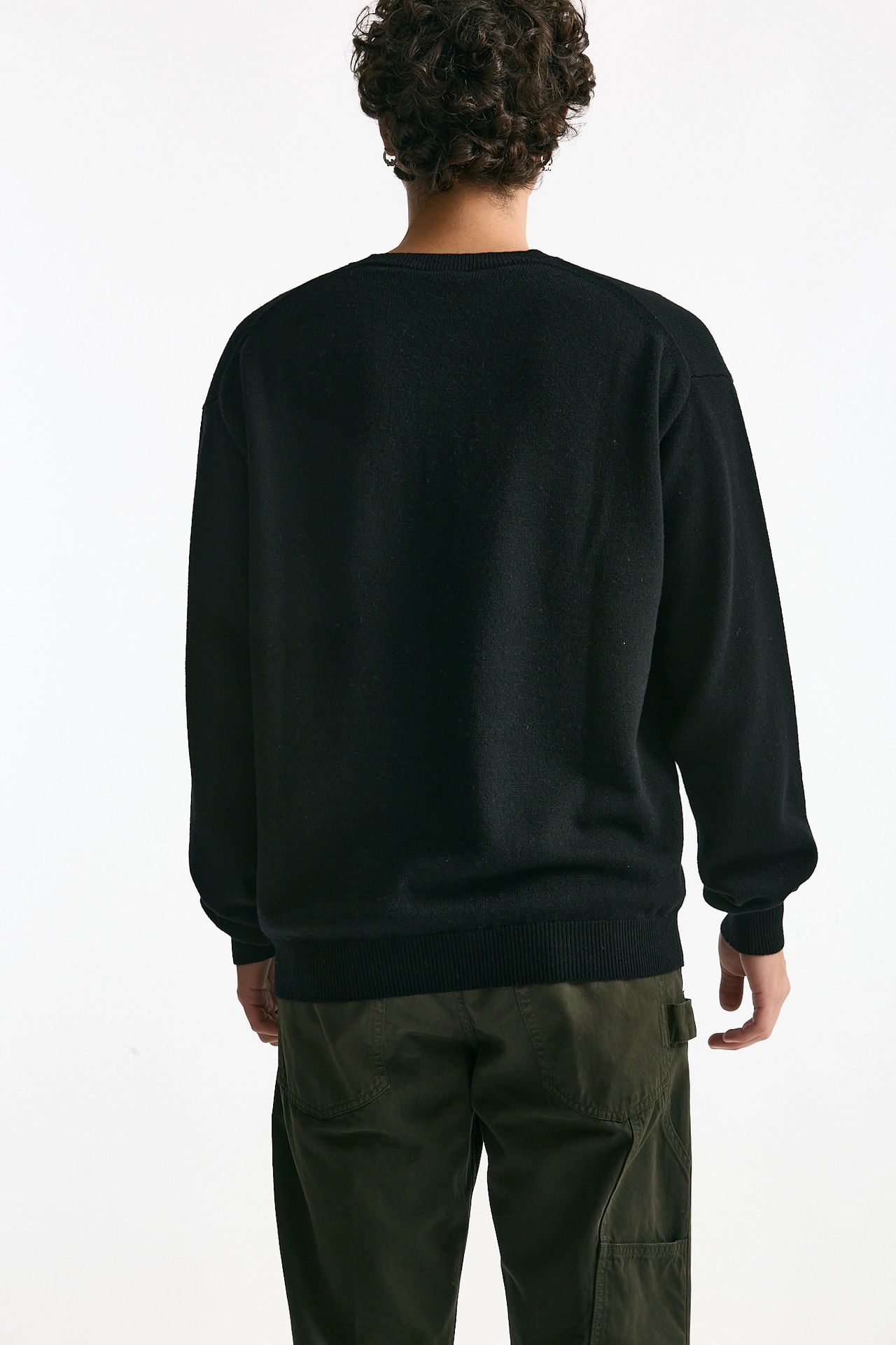 Maglia in lana cashmere e seta nero men Covert - 4