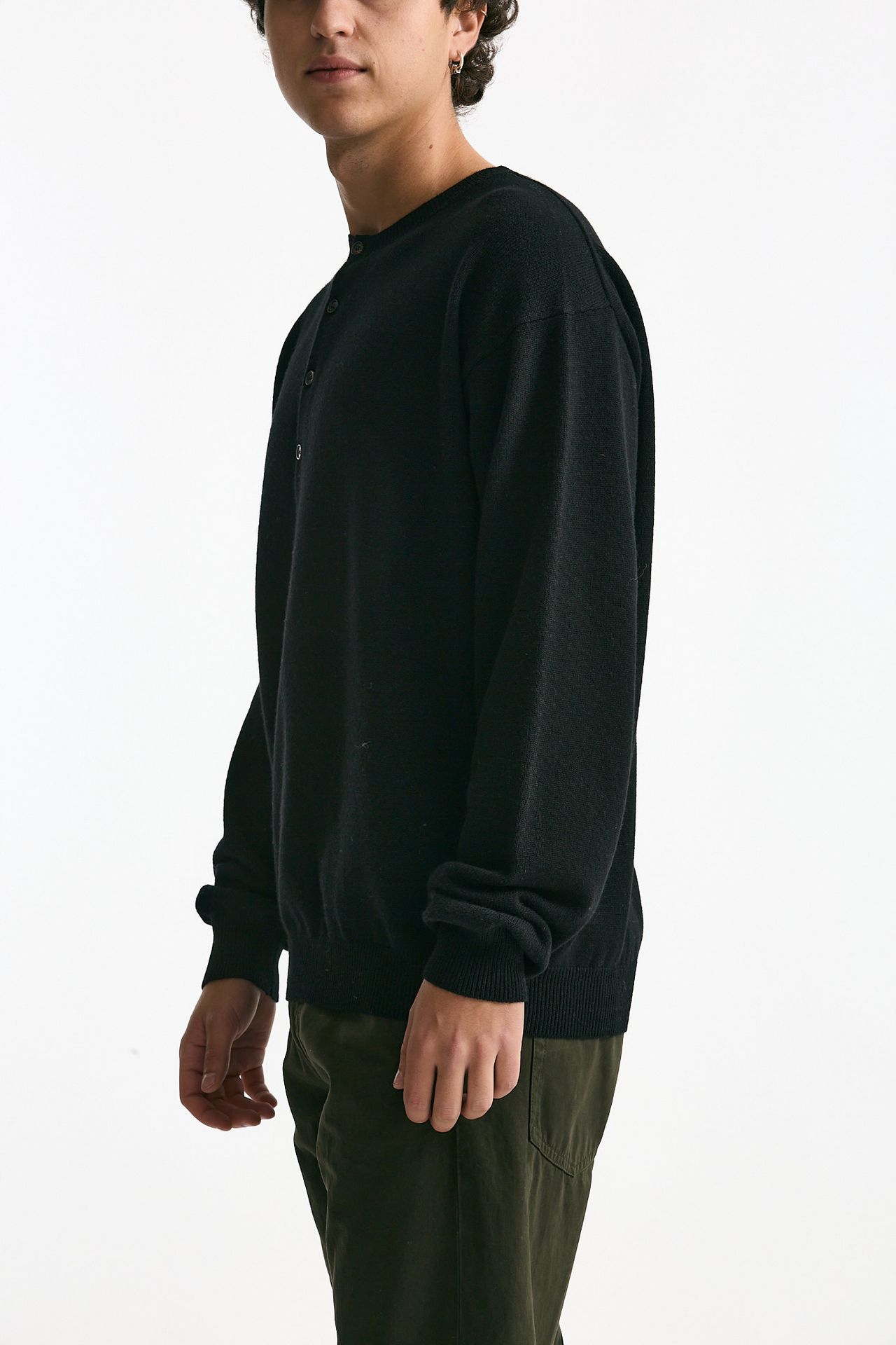 Maglia in lana cashmere e seta nero men Covert - 1
