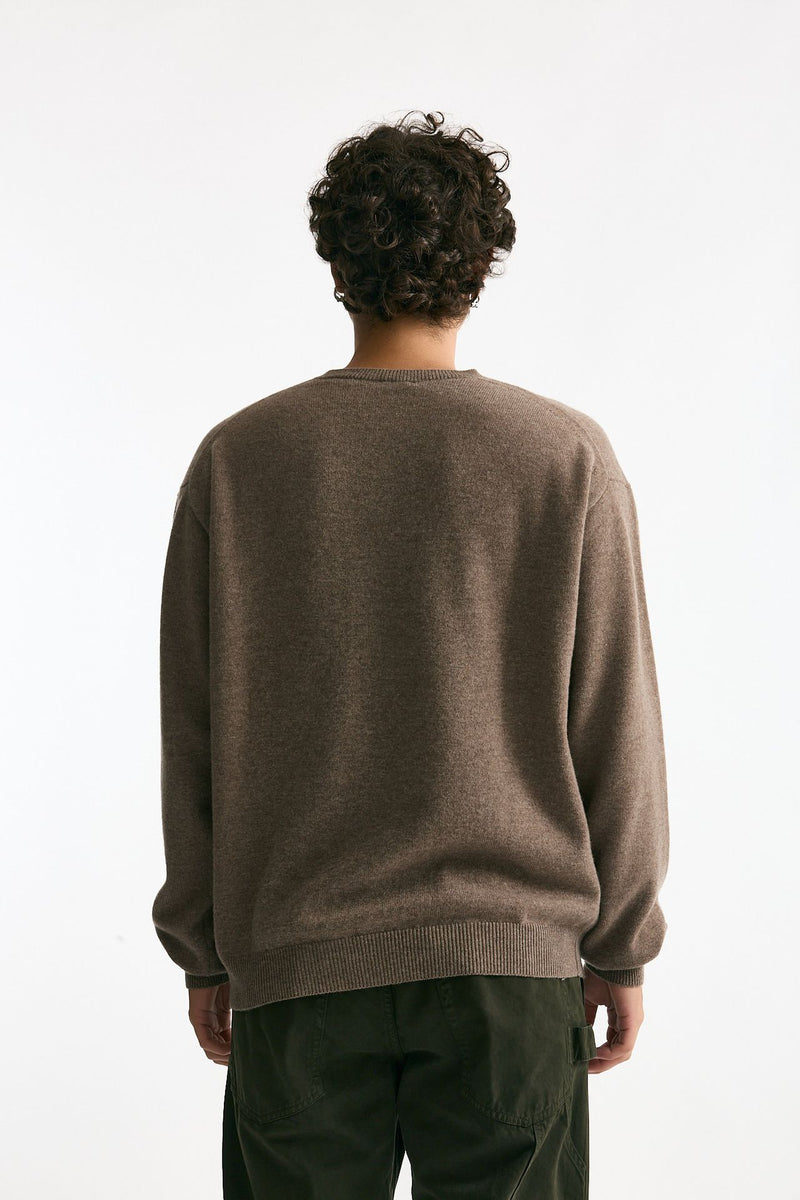 Maglia in lana cashmere e seta tortora men Covert - 3