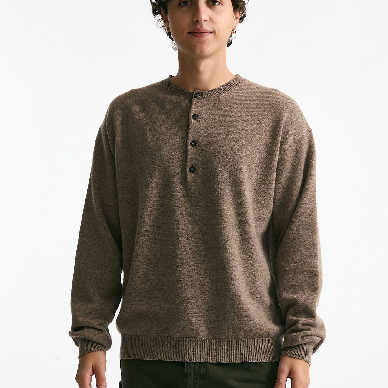Maglia in lana cashmere e seta tortora men Covert - 6