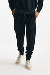 pantalone felpa brushed and emerized diagonal fleece blu men C.p. company - 1