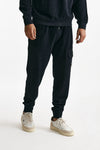 pantalone felpa brushed and emerized diagonal fleece blu men C.p. company - 4