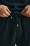 pantalone felpa brushed and emerized diagonal fleece blu men C.p. company - 5