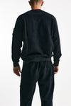 felpa brushed and emerized diagonal fleece in cotone blu men C.p. company - 3