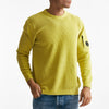 maglia crew neck chenille in ciniglia giallo men C.p. company - 6