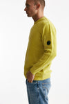 maglia crew neck chenille in ciniglia giallo men C.p. company - 2