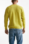 maglia crew neck chenille in ciniglia giallo men C.p. company - 3