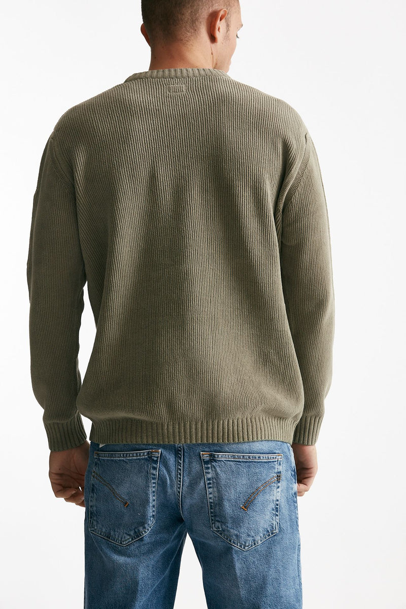 maglia crew neck chenille in ciniglia tortora men C.p. company - 3