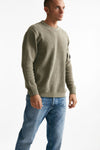 maglia crew neck chenille in ciniglia tortora men C.p. company - 4