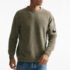maglia crew neck chenille in ciniglia tortora men C.p. company - 6