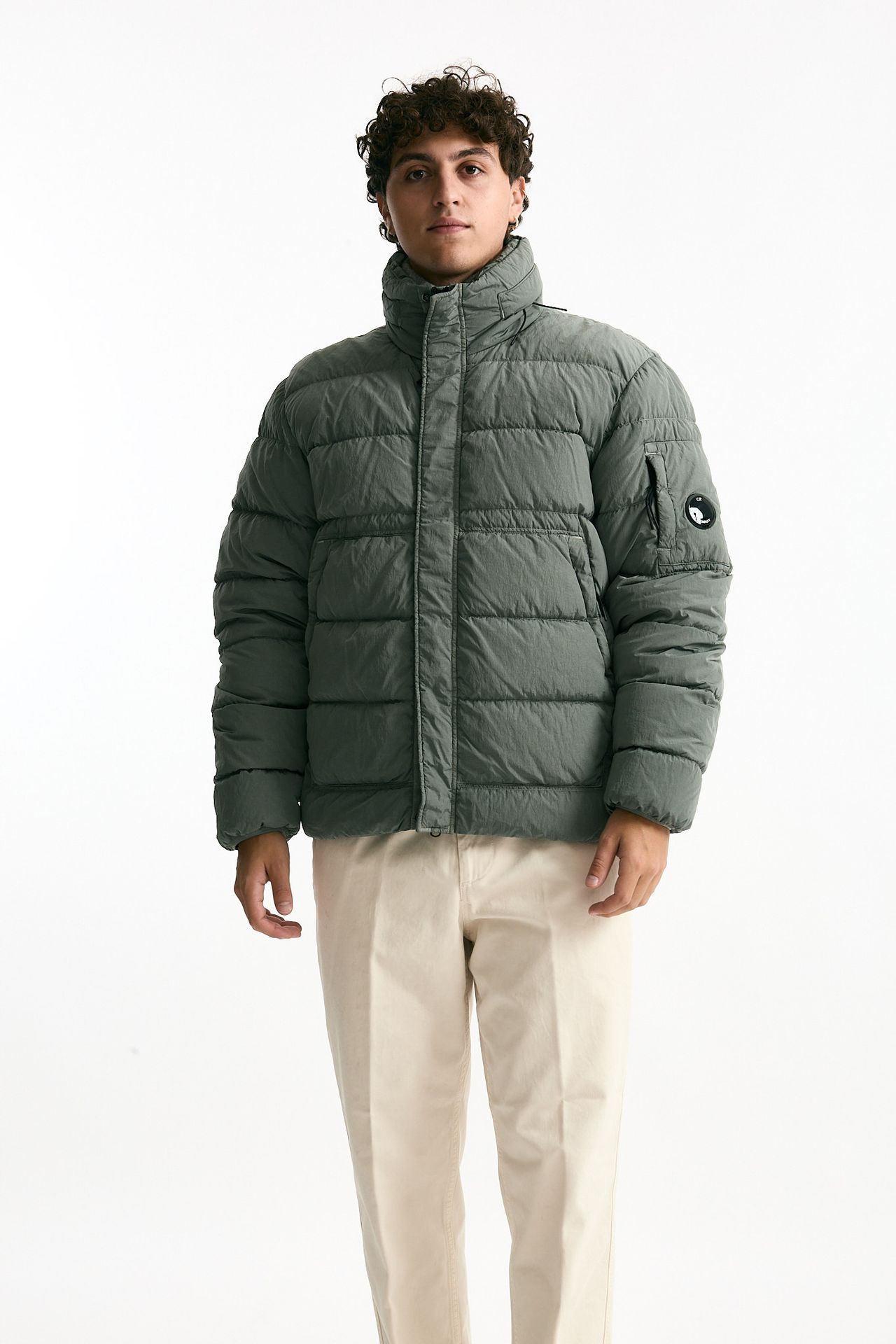 Piumino CHROME-R verde/grigio men C.p. company - 5