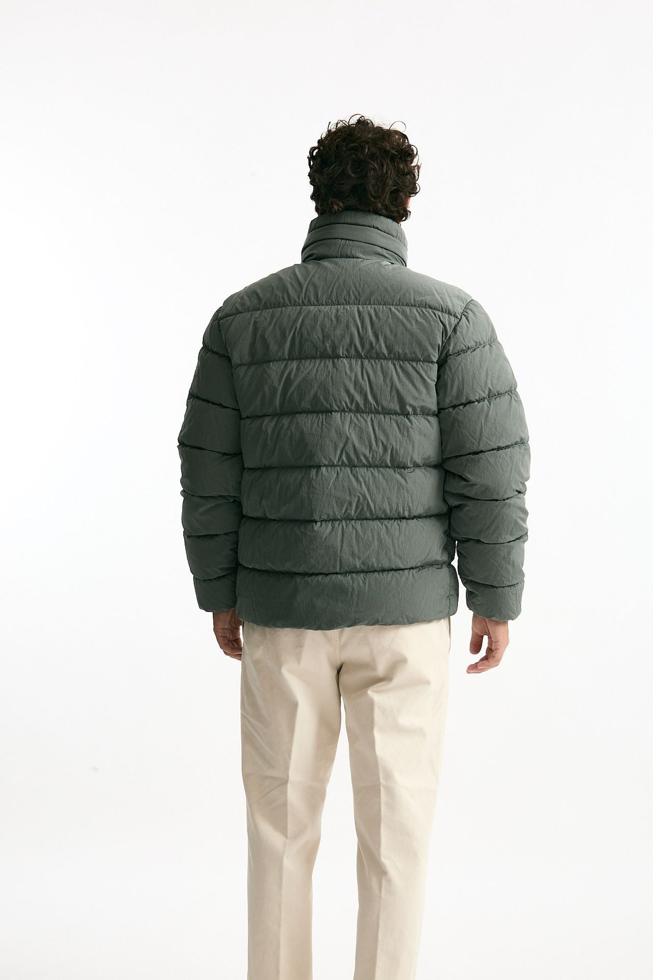 Piumino CHROME-R verde/grigio men C.p. company - 3