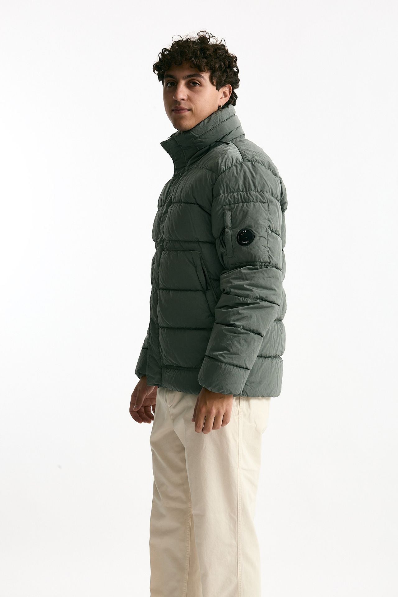 Piumino CHROME-R verde/grigio men C.p. company - 4