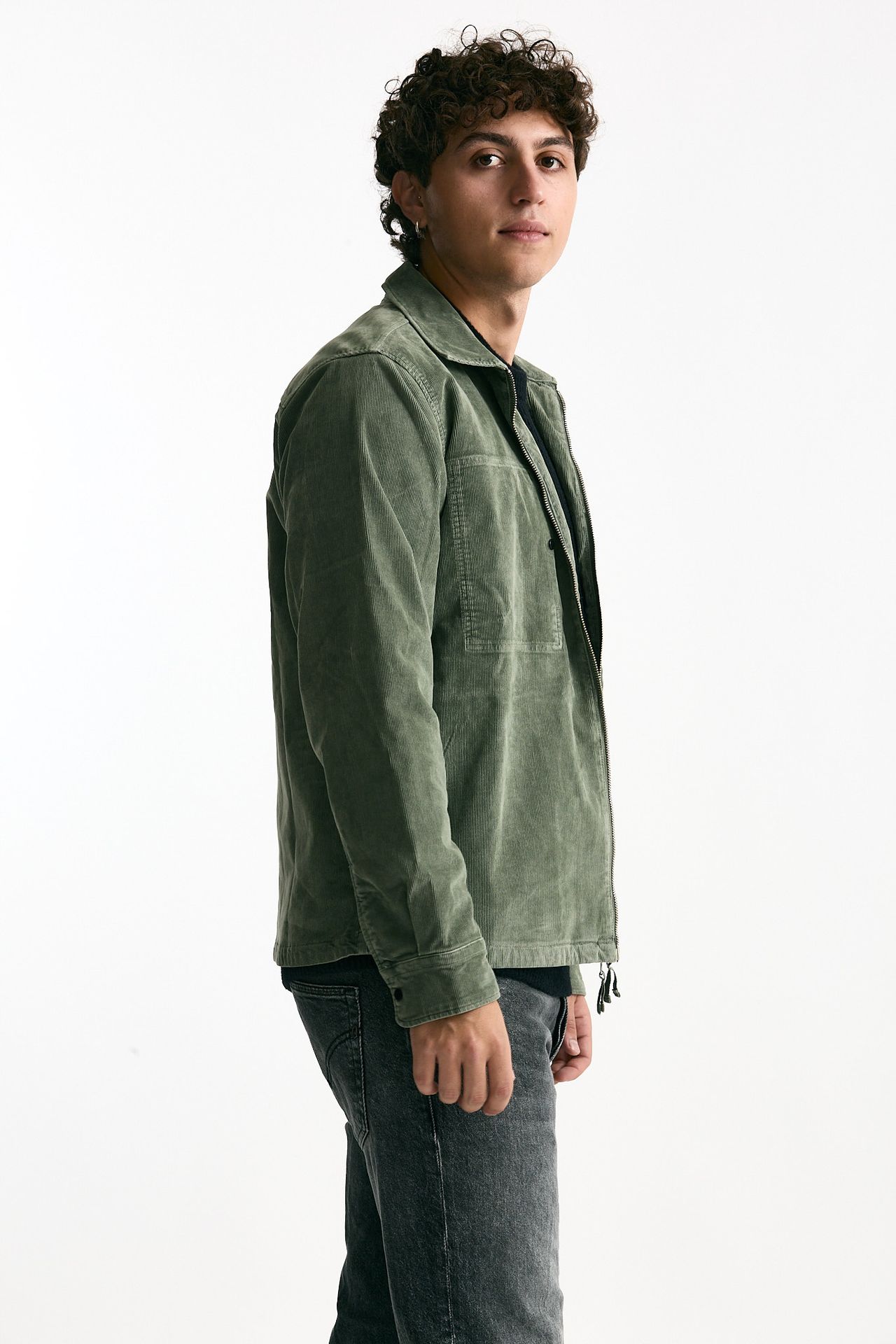 Overshirt in velluto verde men C.p. company - 3
