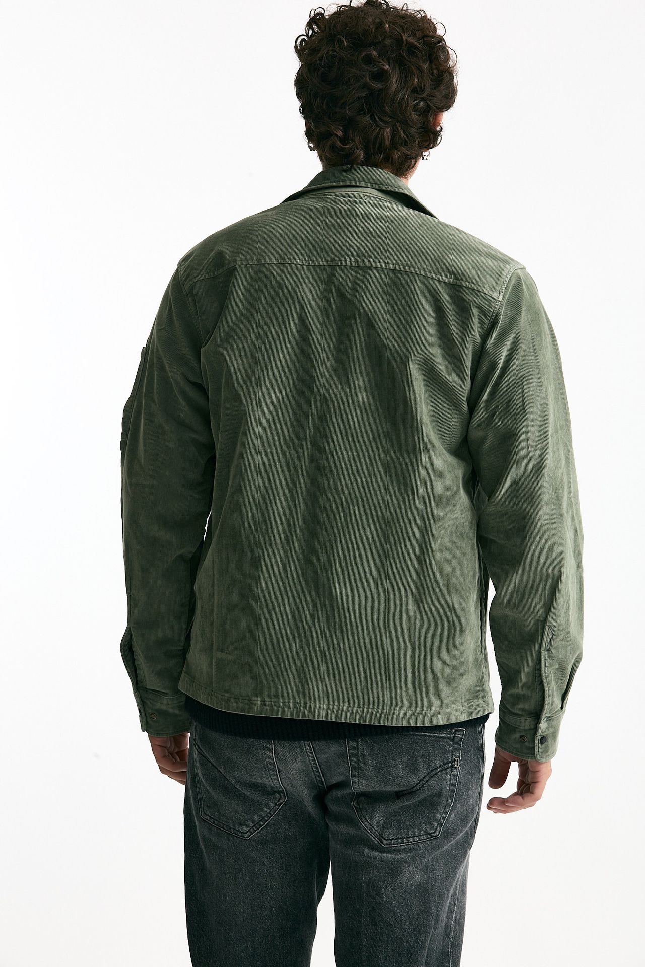 Overshirt in velluto verde men C.p. company - 4