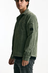 Overshirt in velluto verde men C.p. company - 5