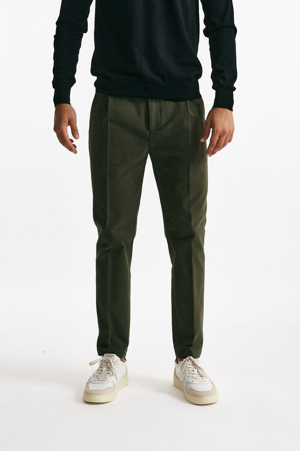 pantalone stretch prince pence verde militare men Department five
