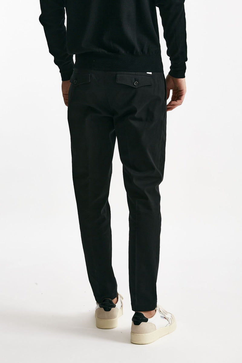 pantalone prince pence in cotone nero men Department five - 3