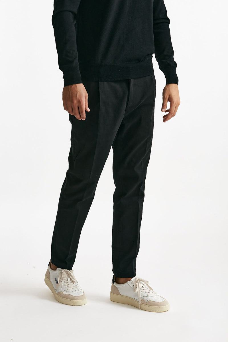 pantalone prince pence in cotone nero men Department five - 4