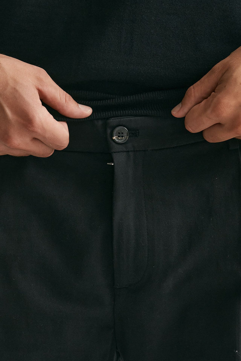 pantalone prince pence in cotone nero men Department five - 5