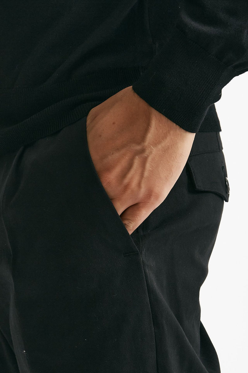 pantalone prince pence in cotone nero men Department five - 6