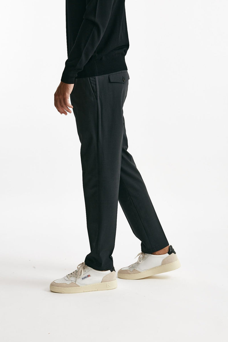 pantalone prince pence lana e poliestere stretch grigio antracite men Department five - 2