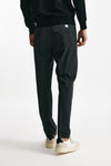 pantalone prince pence lana e poliestere stretch grigio antracite men Department five - 3