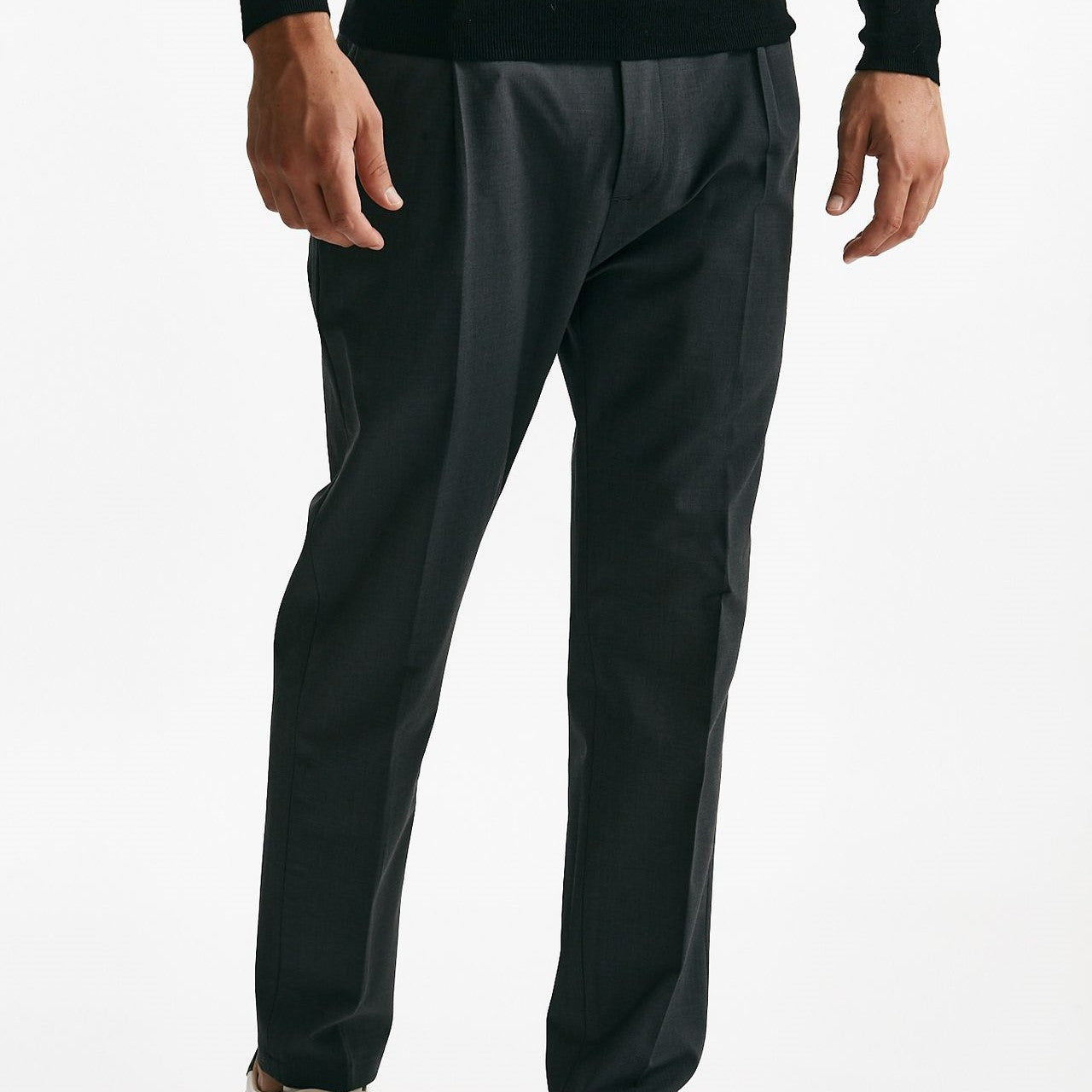 pantalone prince pence lana e poliestere stretch grigio antracite men Department five - 8