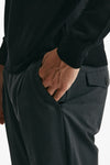 pantalone prince pence lana e poliestere stretch grigio antracite men Department five - 6