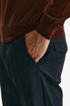 pantalone prince pence in lana e poliestere stretch blu men Department five - 6