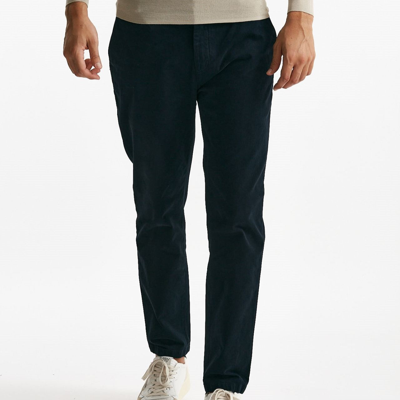 pantalone prince in fustagno di cotone stretch blu men Department five - 8