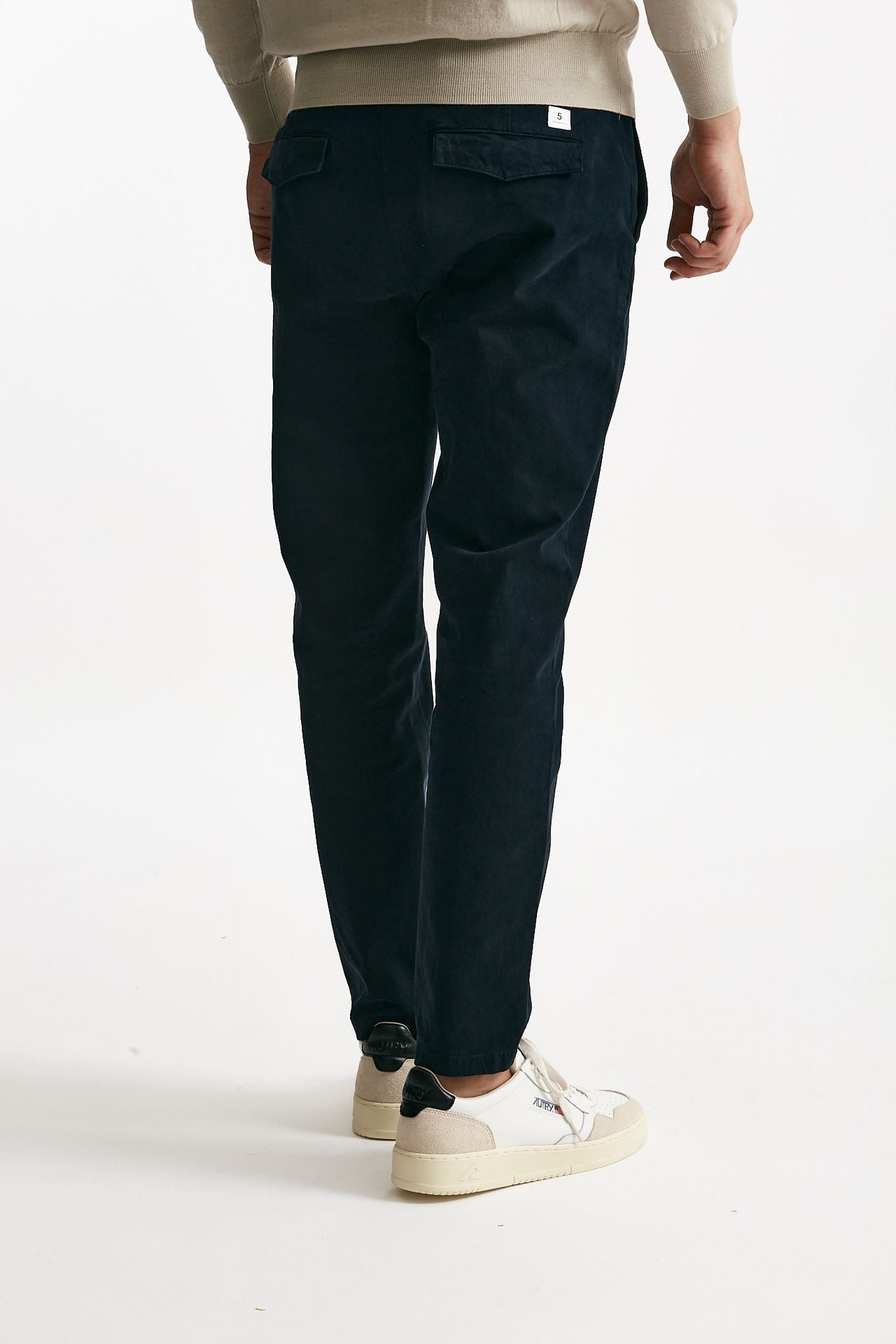 pantalone prince in fustagno di cotone stretch blu men Department five - 3