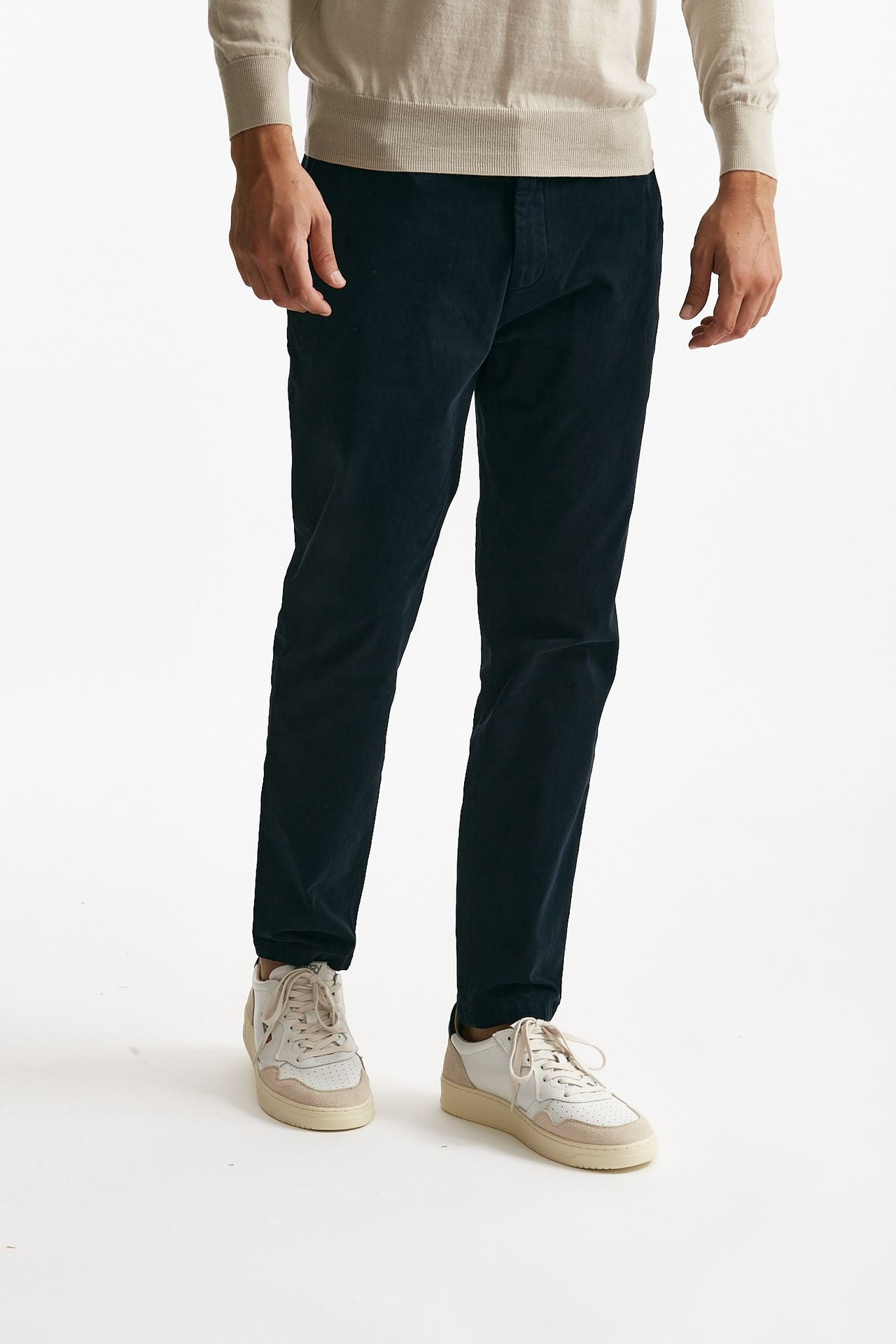 pantalone prince in fustagno di cotone stretch blu men Department five - 4
