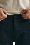 pantalone prince in fustagno di cotone stretch blu men Department five - 5