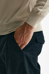 pantalone prince in fustagno di cotone stretch blu men Department five - 6