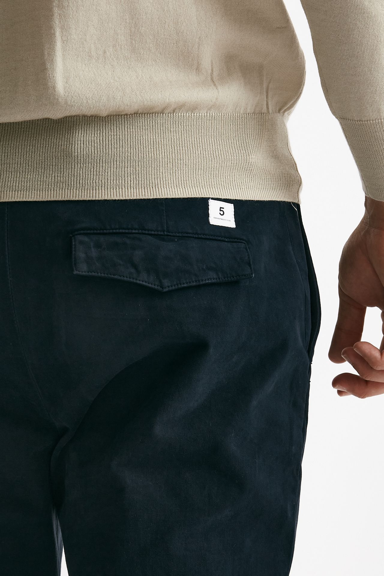 pantalone prince in fustagno di cotone stretch blu men Department five - 7