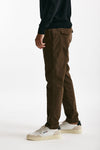pantalone prince in fustagno di cotone stretch marrone men Department five - 2