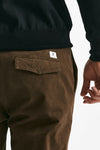 pantalone prince in fustagno di cotone stretch marrone men Department five - 7
