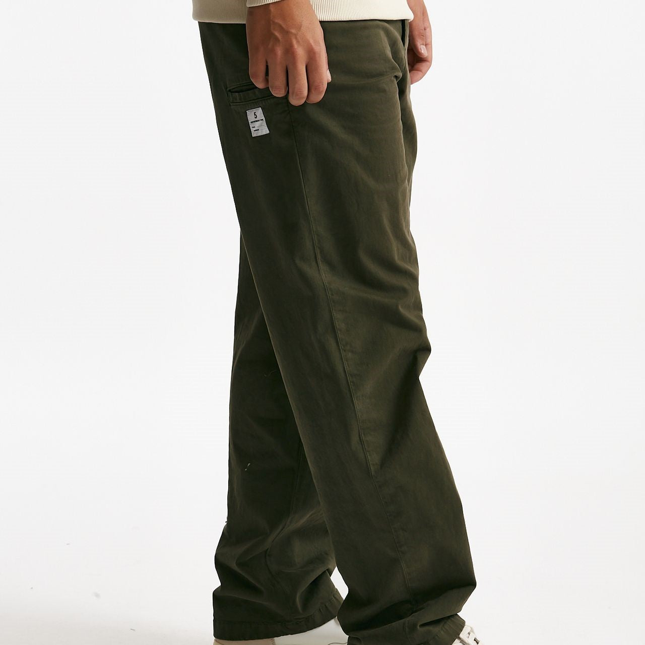 pantalone ant in cotone stretch  militare men Department five - 9