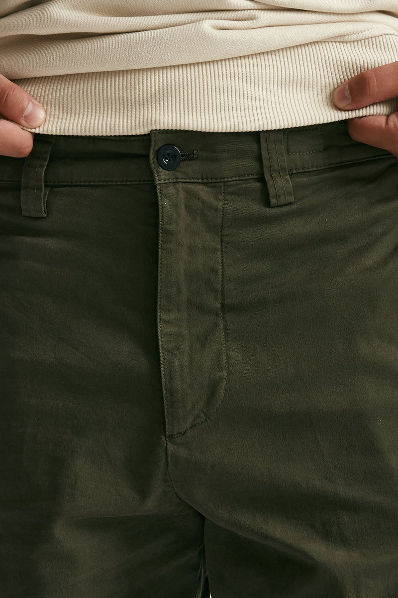 pantalone ant in cotone stretch  militare men Department five - 6