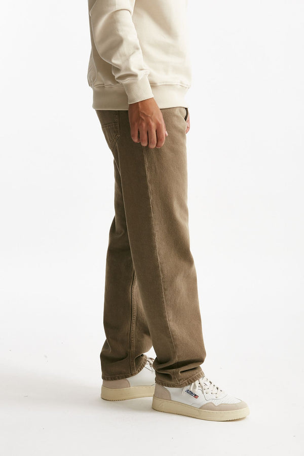 jeans prince denim in velluto stretch castagna men Department five