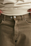 jeans prince denim in velluto stretch castagna men Department five - 5