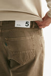jeans prince denim in velluto stretch castagna men Department five - 7