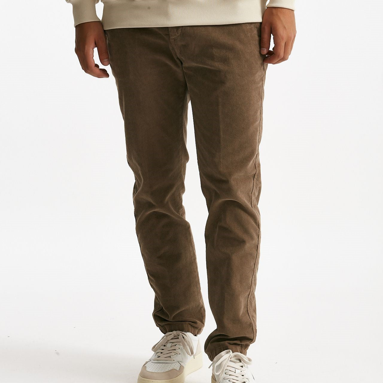 jeans prince denim in velluto stretch castagna men Department five - 8