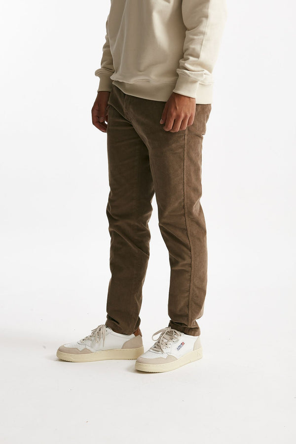 Jeans PRINCE DENIM in velluto stretch castagna men Department five