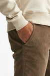 jeans prince denim in velluto stretch castagna men Department five - 6
