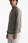 felpa in cotone grigio mezza zip men Department five - 3