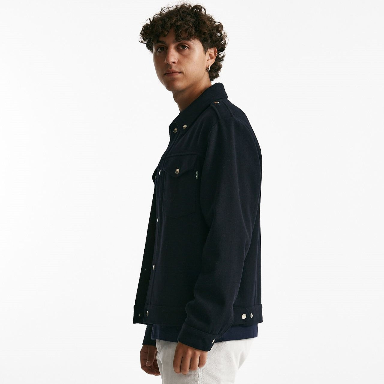 giubbino in misto lana blu men Department five - 10