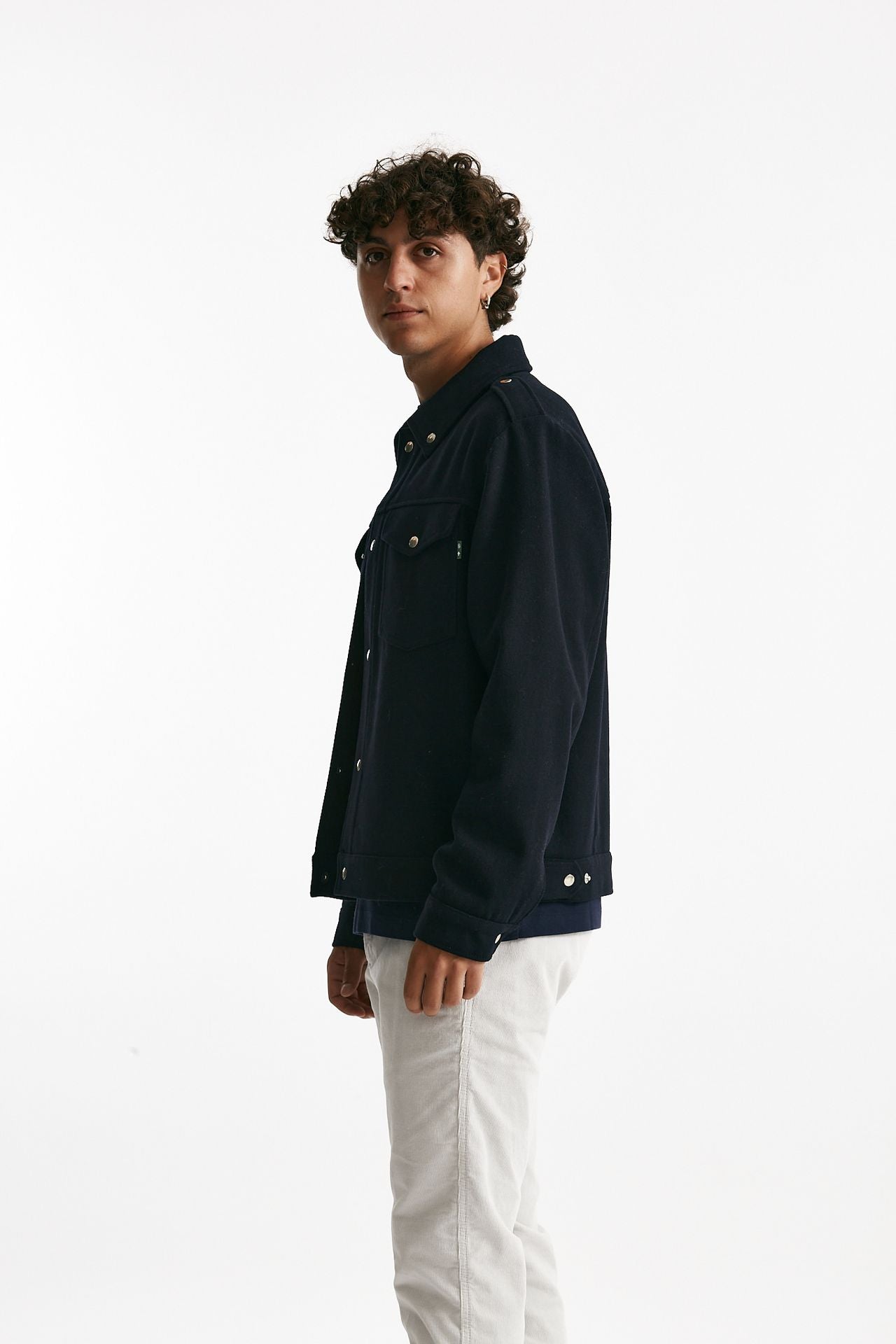 giubbino in misto lana blu men Department five - 4